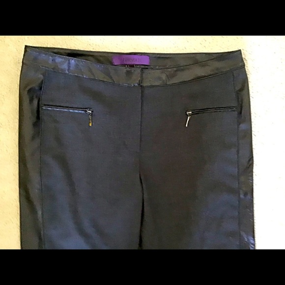 Forever 21 pants with faux leather detailing - Picture 3 of 8
